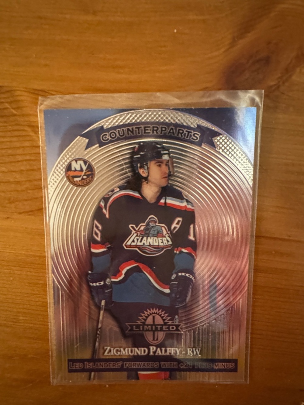 The Limited Blue and Silver Islanders Counterparts Hockey Card